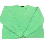 Tahari  LIMON GREEN Cropped knit sweater size M Photo 0