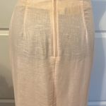 Baroness soft pink linen classic straight long skirt- size 10. Photo 4