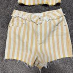 None Denim Striped Set Photo 3