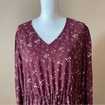 SheIn CURVE | Ditsy Floral Print Flounce Sleeve Ruffle Hem Dress Sz 3XL Photo 2