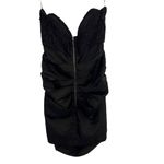 Majorelle Black Strapless Lace Bodice Ruched Satin Skirt Cocktail Dress XS Photo 3