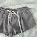 Wilfred  Aritzia Shorts‎ Womens Small Montrouge Crepe Drawstring Gauze Gray Photo 3