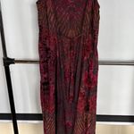 Unlisted Bohemian Tie Dye Red Rayon Flowy Maxi Dress Adjustable Hippie Gypsy Festival Photo 4