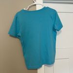 Liz Claiborne  Blue Short Sleeve Shirt Photo 2