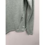 Spyder Active Blue Green Cowl Neck Pullover Fleece Zip Pocket Women Size Medium Photo 2