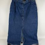 Harvé Benard Vintage Denim Long Skirt Photo 0