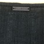 Billabong  Women’s Boho Black Lace-Up Tassel Front Beach Cover-Up Tunic Dress Photo 7