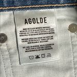 AGOLDE 90’s Mid Rise Straight Distressed Button Fly Blue Jeans Size 23 Photo 12
