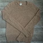 J.Crew  Tan Cashmere and Wool Crewneck Sweater Photo 0