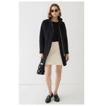 J.Crew Cocoon Italian Stadium-Cloth Wool Coat Size 8 Photo 1