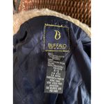 Size S//Vintage Y2K Denim Penny Lane Coat Faux Fur Trim Blue Photo 6