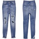 We The Free Free People Phoenix Ripped Skinny Jeans size 24 Blue π Photo 3