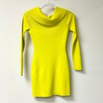 Alexis NWT  Chira Off-the-Shoulder Ribbed Knit Mini Dress Canary Women's Size XXS Photo 6