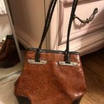 vintage brown floral patterned purse Photo 0