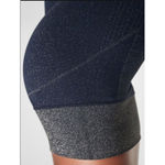 Athleta  Twilight Tight Navy Silver Leggings High Rise Stretchy Reflective Trim S Photo 4