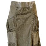 XCVI Adriel Bubble Skirt in Dark Olive Tie Dye Wash Photo 1