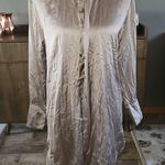 ZARA  xs nwt satin effect shirt dress Photo 2