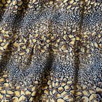 Tolani 2X Silk Maxi Skirt Tiered Animal Print Boho Flowy Plus Size Black Photo 4