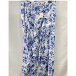 Free People Flounce Around Maxi Skirt in Blue Floral Combo Sz 8 NWT $128R Photo 6