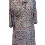 American Vintage Lady Mendal Cottage Core Floral Night Dress Sheer Thin Floral Vintage Large Photo 0