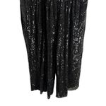 Trina Turk Black Sequined Short Sleeve V-Neck Romper Size 6 Photo 3