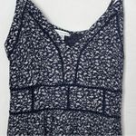 American Eagle Romper Womens Large Blue Floral Sleeveless Tank Boho Festival Photo 1