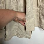 Lane Bryant  linen‎ Blend open blazer tan size 26 Photo 3