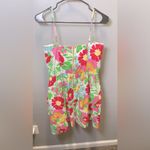 Lilly Pulitzer Georgie Resort White Big Garden By the Sea Floral Dress Size 8 Photo 4