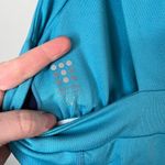 Title Nine  blue fit and flare work out dress built in bra size medium Photo 5