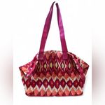 Chico's  Be Bold Packable Zipper Tote Bag in a bright ikat print Large Retail $69 Photo 5