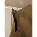 D.P.S. New York Women's Sleeveless Linen Cotton Blend Midi Dress‎ Brown Size L Photo 5