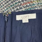 Loft Ann Taylor  Multicolor Tweed Metallic High Waisted A Line Mini Skirt Size 10 Photo 6
