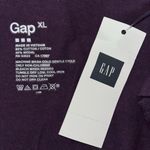 Gap  NWT Size XL Purple Cotton/Modal Blend Kangaroo Pocket Hooded Shirt Top Photo 4