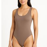 Abercrombie & Fitch NEW  Soft A&F Tan Brown Sleeveless Tank Bodysuit Size Small S Photo 0