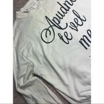 Topshop  Tee & Cake Off White Graphic “Your Place or Mine” Sweatshirt Size 8 Photo 5