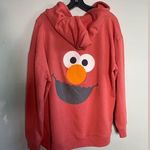 Women’s Universal Studios Sesame Street Soft Red Elmo Face Hoodie Sz XL Photo 0