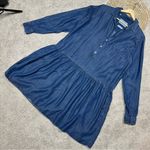 Grayson The Changemaker Shirt Dress Chambray Lyocell in Liquid Denim Size 3/M Blue Size M Photo 4