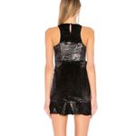 NBD NWT serenade black metallic velvet mini dress Photo 2