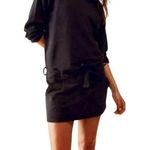 Free People  Beach Women’s Holly Black Drop Waist Long Sleeve Dress Photo 0