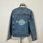 Hard Rock Cafe Vintage  Bangkok Save the Planet Blue Denim Jean Jacket Size Large Photo 1