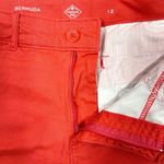 st. john's bay  Bermuda Shorts Sz 12 Coral Peach Pink Stretch Modest Vacation Photo 3