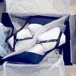 Nina NEW  Tucker Crystal Dress Pump, New Navy Luster Satin Size 10M (New in Box) Photo 9