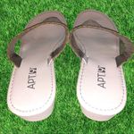 Apt. 9  like new! White lace cut design thong sandals Photo 4