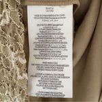 Max and Cleo  Lace Mini Dress Sleeveless Tan Black Contrast Lined Zip Up Zipper 8 Photo 8