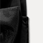 ZARA Rhinestone Bow Dress Photo 5