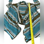 Indigenous Cardigan Sweater Open Front Waterfall Organic Cotton Womens Small Green Photo 8