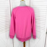 PINK - Victoria's Secret Pink by Victoria’s Secret Embroidered Inside Out Fleece Sweatshirt Pink XS Photo 3