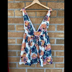 NBD  Lightning White Floral Print Skater Dress M Photo 7