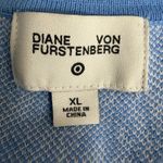 Diane Von Furstenberg  for Target Wrap Maxi Dress XL Blue White Sweater Knit Photo 5