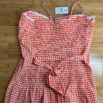 Picky Boo orange Gingham adjustable strap women shirt W/Belt MSRP $50|Size:2XL Size 2X Photo 9